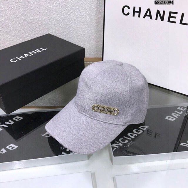 Chanel女士帽子 香奈兒閃鑽棒球帽鴨舌帽  mm1037