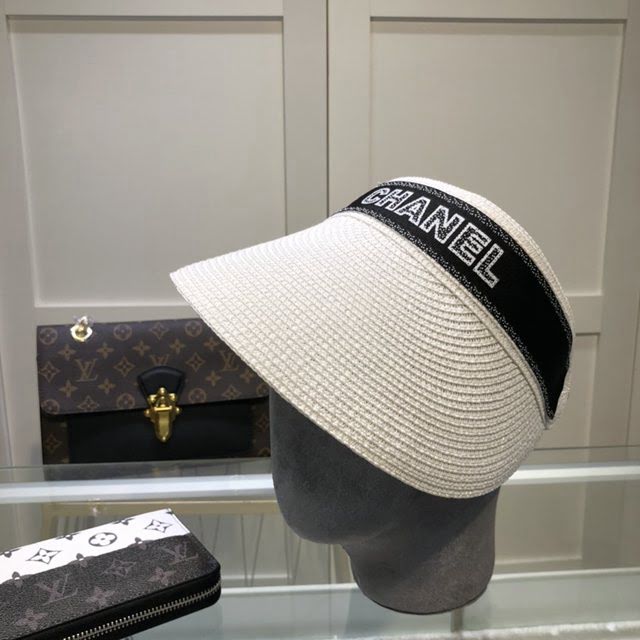 Chanel女士帽子 香奈兒空頂編織草帽  mm1078
