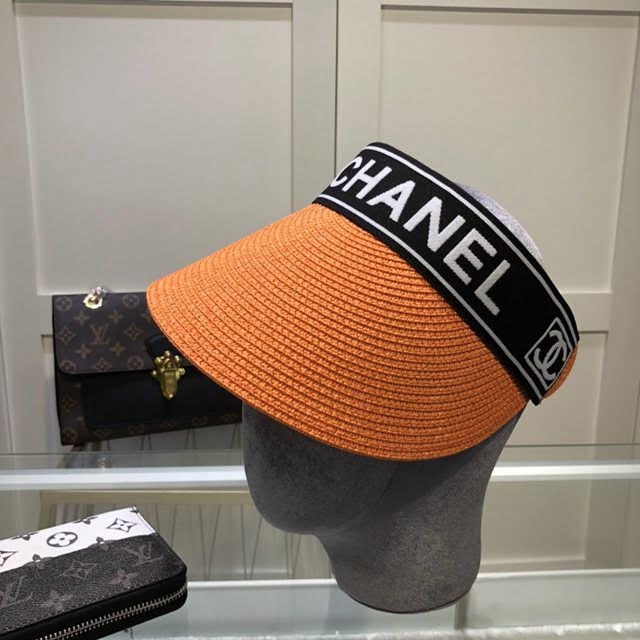Chanel女士帽子 香奈兒空頂編織草帽  mm1081