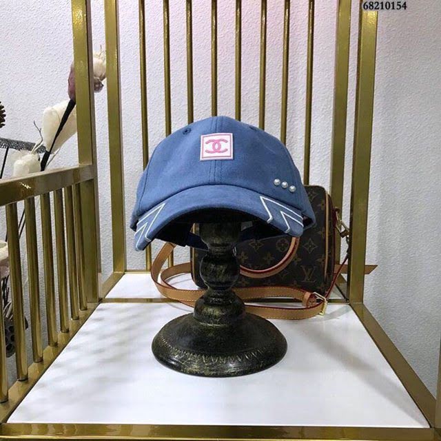 Chanel女士帽子 香奈兒線條珍珠棒球帽鴨舌帽  mm1111