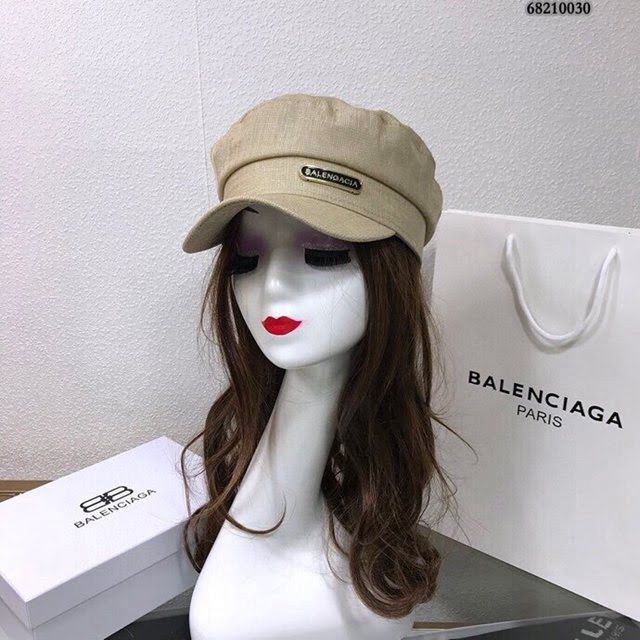Balenciaga女士帽子 巴黎世家經典軍帽貝雷帽  mm1151