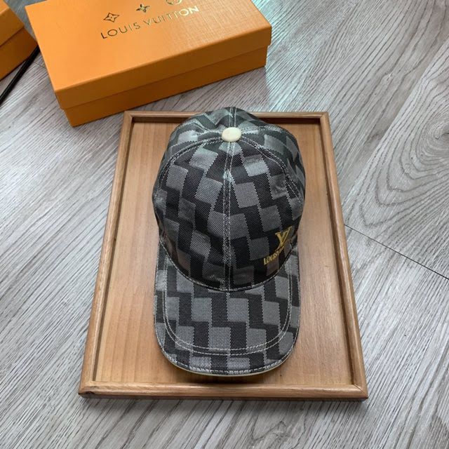 LV新品男士帽子 路易威登波紋鴨舌帽棒球帽  mm1343