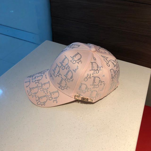 Dior新品女帽子 迪奧燙鑽棒球帽鴨舌帽  mm1462