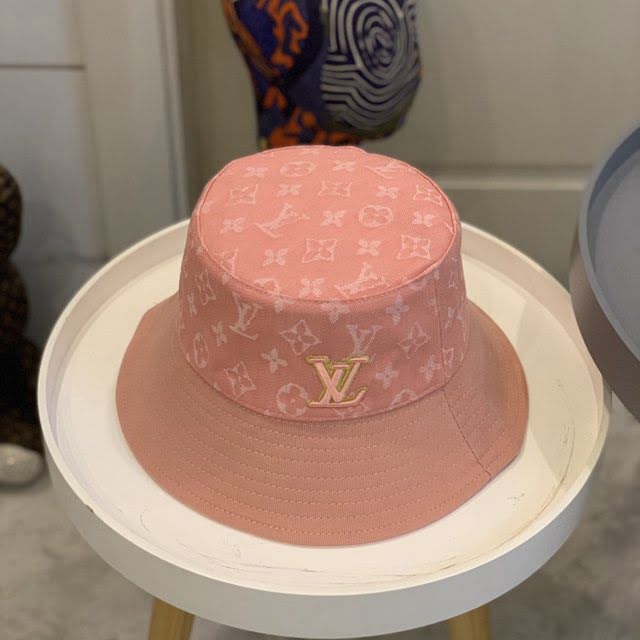 LV新品女士帽子 路易威登雙面牛仔漁夫帽遮陽帽  mm1676