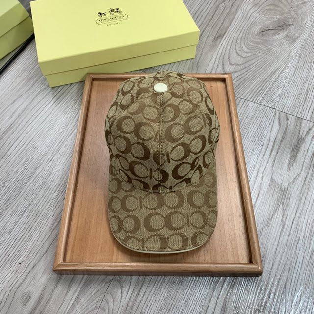Coach男女同款帽子 蔻馳經典印花棒球帽鴨舌帽  mm1754