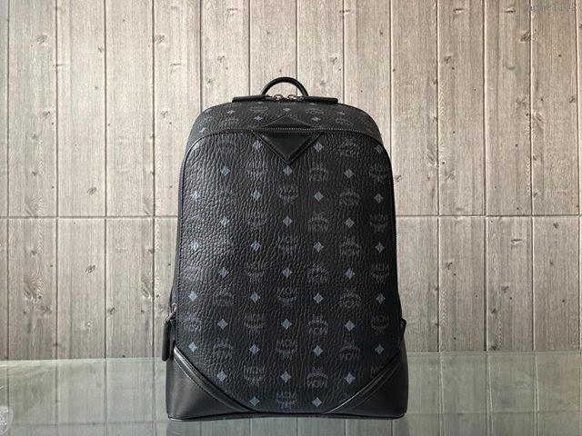 MCM雙肩背包 原單 24K黃金五金件 幹邑色Visetos塗層材料 高端MCM男士背包  mdmc1102