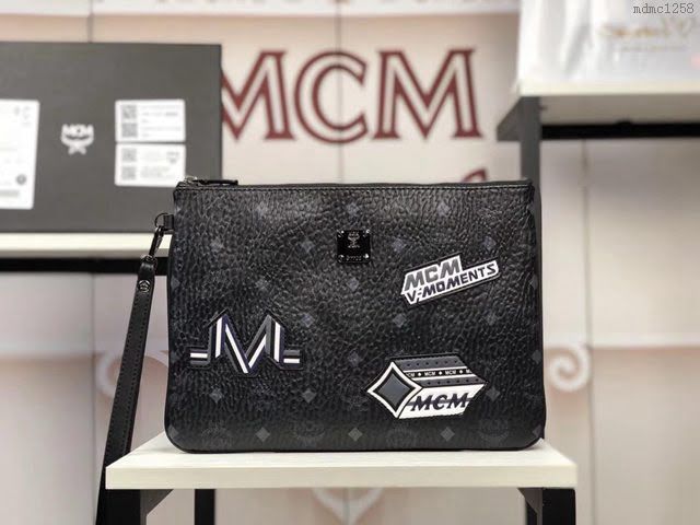 MCM手包 原單 2153貼標 MCMSTARK VICTORY時尚現代手包 3D貼花裝飾 MCM女手拿包  mdmc1258