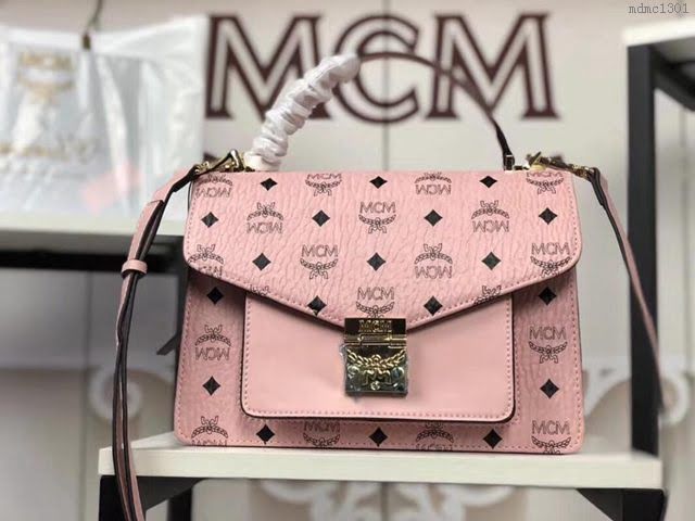 MCM女包 原單 6236 MCM新品 Patricia風琴式郵差包 MCM手提包 女手拎包 MCM單肩斜挎包  mdmc1301