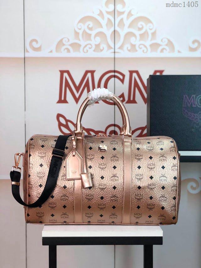 MCM旅行包 原單 6022 MCMTraveler Visetos 週末旅行包 Visetos印花塗層帆布 經典款MCM旅行袋  mdmc1405
