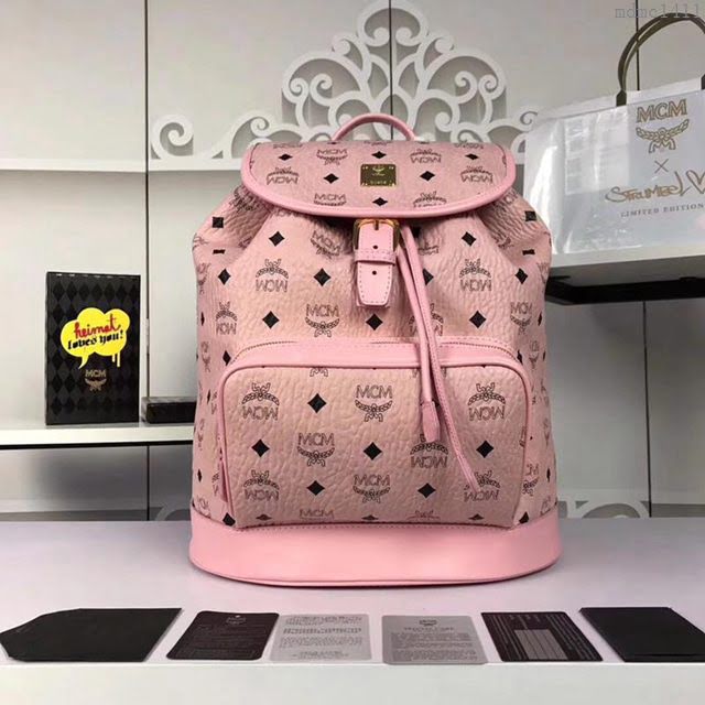 MCM雙肩包 原單 5820 新款MCM 特殊款抽繩雙肩包 百搭時髦款 MCM女背包  mdmc1411