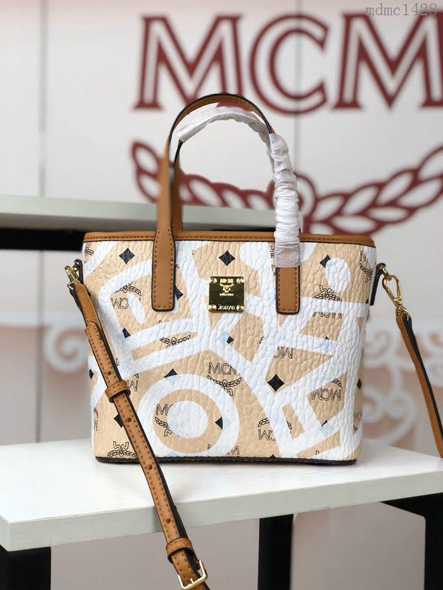 MCM女包 原單 6203 Eddie Kang Visetos雙面購物袋 MCM單肩包 MCM手提包  mdmc1428