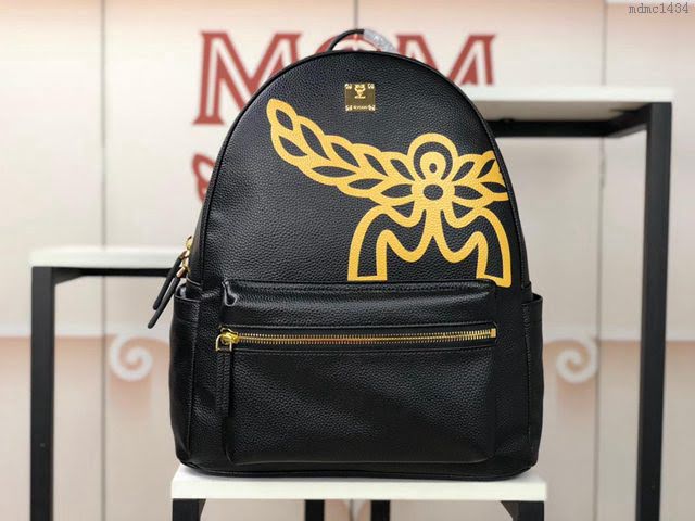 MCM雙肩包 原單 5919 2019新款 MCM全皮荔枝紋 特別定制款 3D絲印M家翅膀 MCM後背包  mdmc1434