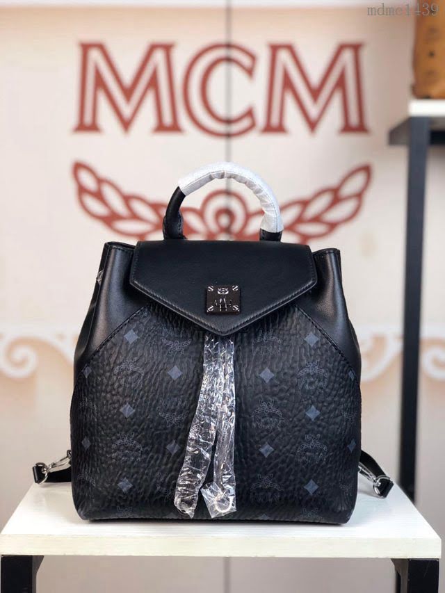 MCM雙肩包 原單 5922 2019新款 Essential兩用包 頂部邊緣抽繩設計 正面翻蓋 MCM女背包  mdmc1439