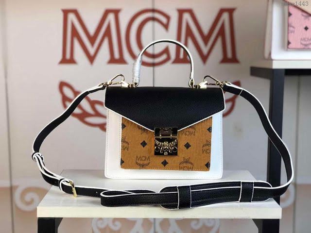 MCM女包 原單 6246拼色 原單新品 Patricia色塊單肩包 經典Visetos圖案 MCM手提女包 手拎包 MCM斜挎包  mdmc1443