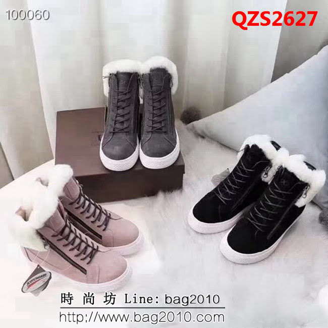UGG 2018最受歡迎 內增高墊腳 鞋口羊毛外翻 羊毛靴 QZS2627