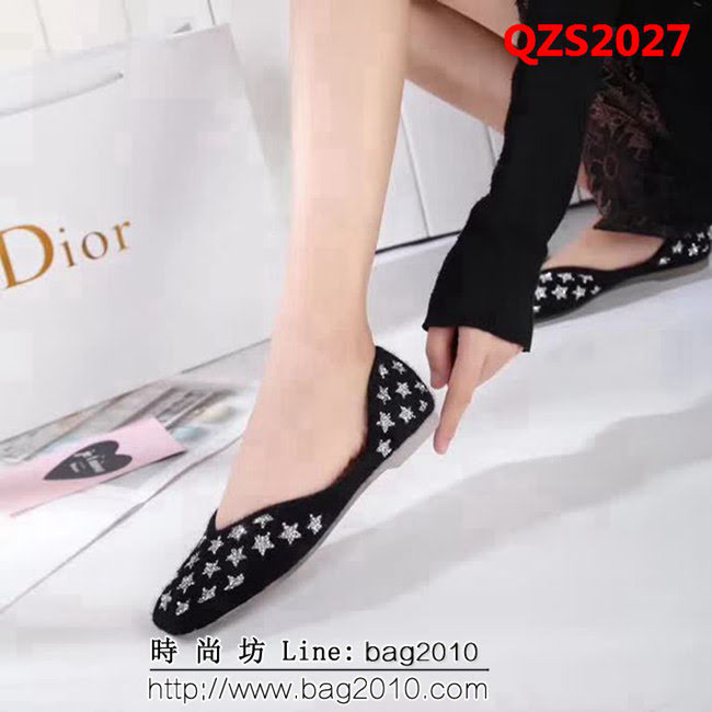 DIOR迪奧 2018秋季新款 最美街女王 貂毛絨女單鞋 QZS2027