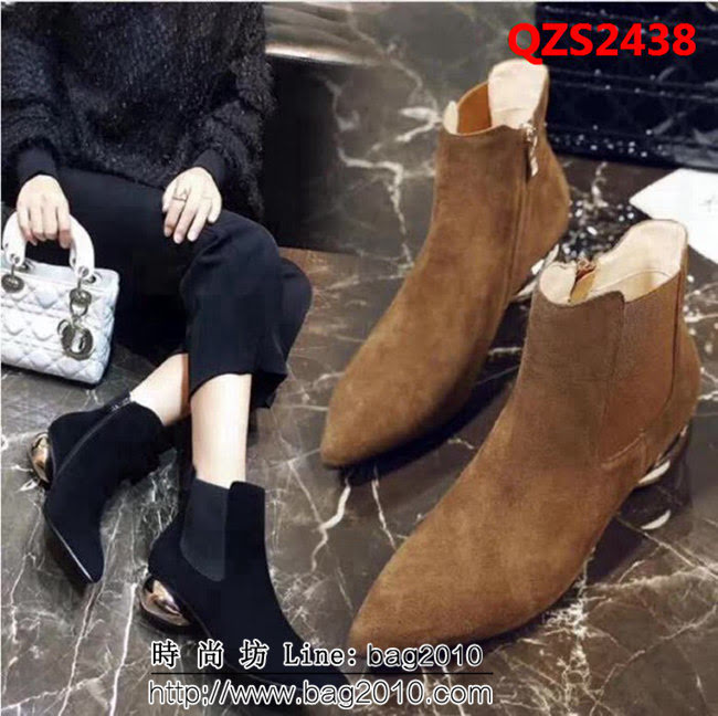 DIOR迪奧 紐約時裝周走秀款 時尚羊京女短靴 QZS2438
