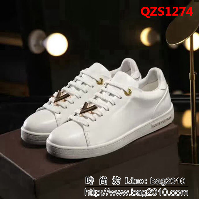 路易威登LV 2018早春新款 唐嫣同款 牛皮小白鞋 QZS1274