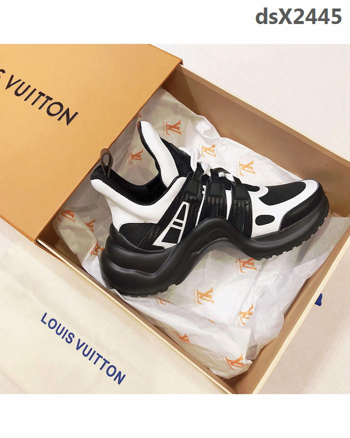 路易威登LV 2019爆款 LV經典Stellar 運動鞋 藍色Monogram牛仔布 高幫女休閒鞋  dsX2445