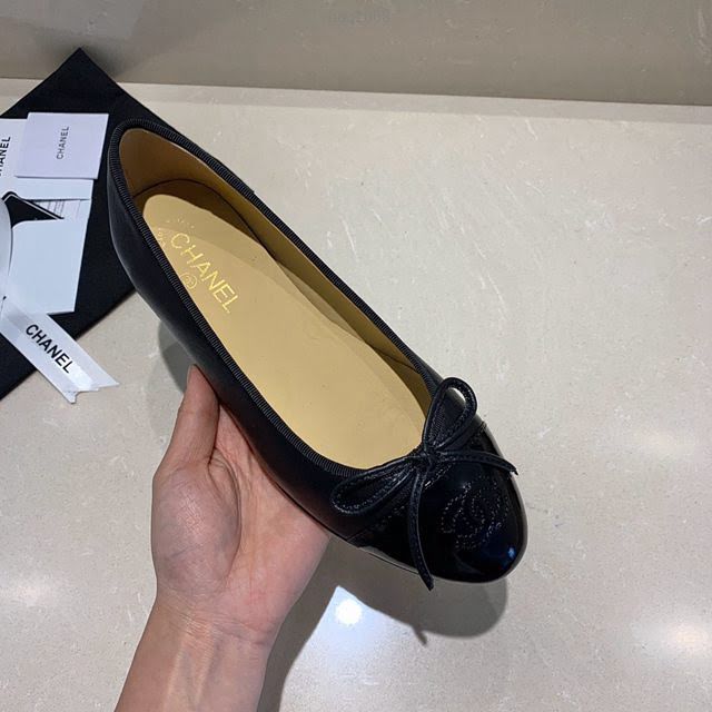 Chanel女鞋 香奈兒頂級芭蕾舞鞋 Chanel羊皮舒適平底鞋  naq1068