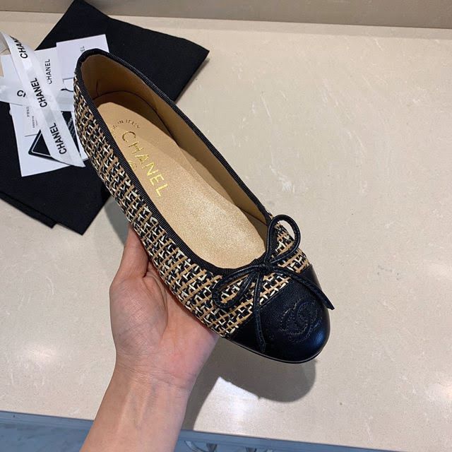 Chanel女鞋 香奈兒頂級芭蕾舞鞋 Chanel羊皮舒適平底鞋  naq1070