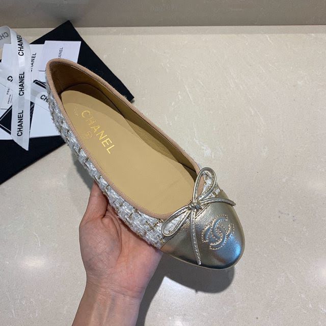 Chanel女鞋 香奈兒頂級芭蕾舞鞋 Chanel羊皮舒適平底鞋  naq1077