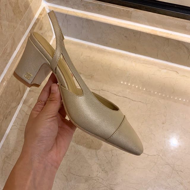 Chanel女鞋 香奈兒時尚經典涼鞋 Chanel中跟涼鞋  naq1100