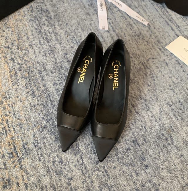 Chanel女鞋 香奈兒2020Cruise新款 小香單鞋 Chanel羊皮高跟涼鞋  naq1120