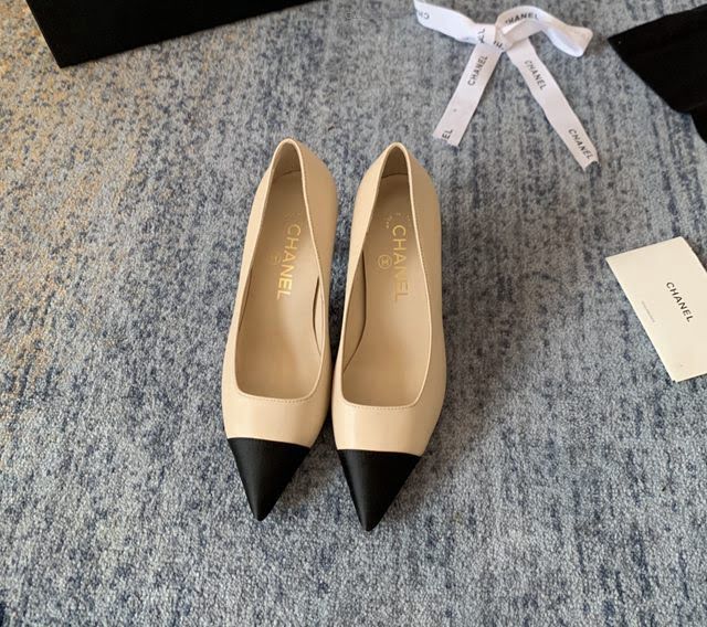 Chanel女鞋 香奈兒2020Cruise新款 小香單鞋 Chanel羊皮高跟涼鞋  naq1122