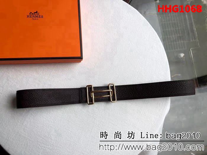 愛馬仕HERMES 專櫃款皮帶扣精鋼金屬 ermabrass 高端男士皮帶 HHG1068
