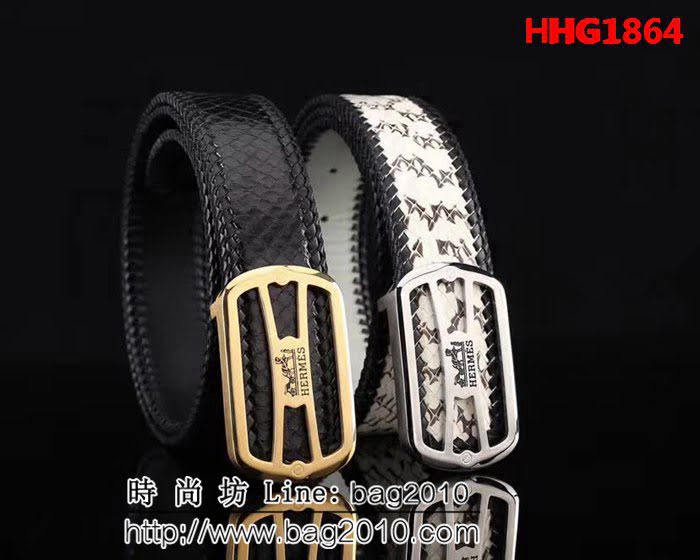 愛馬仕HERMES 精品五金扣頭 專櫃特色logo 2021新品 高端男士皮帶 HHG1864