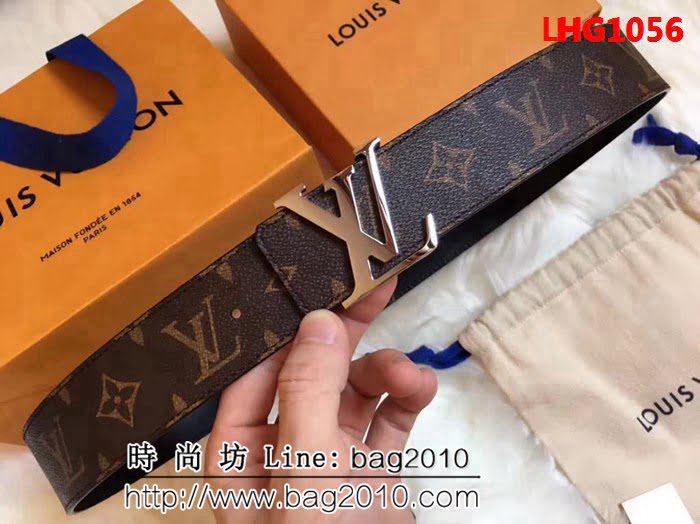 路易威登LV MADE in S ain 原單 M9821扣皮帶系列 高端男士皮帶 LHG1056