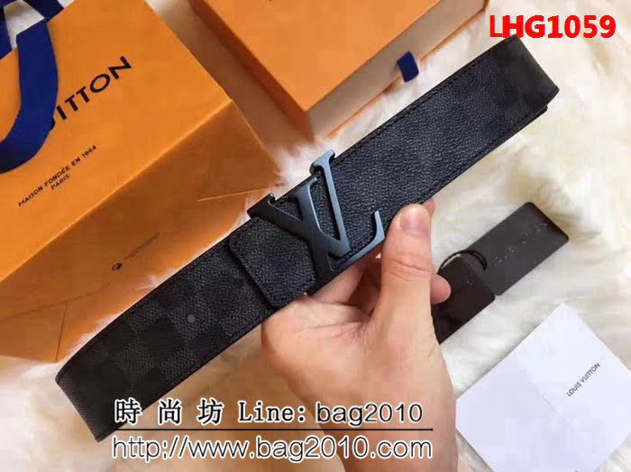 路易威登LV 扣皮帶系列 MADE in S ain 原單水貨M9808 高端男士皮帶 LHG1059