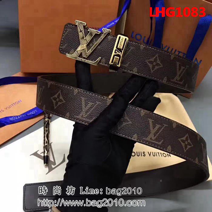 路易威登LV Louis Vuitton 原廠高端男士皮帶 LHG1083
