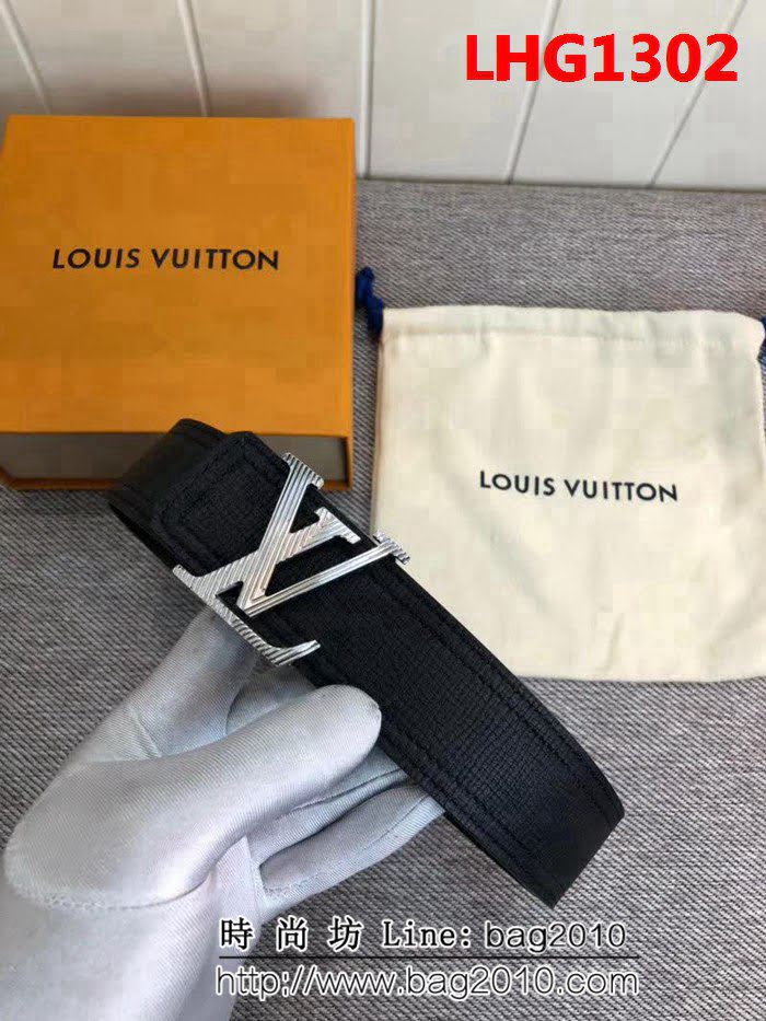 路易威登LV 原版牛皮 頭層小牛皮底 風格休閒 男士皮帶 LHG1302
