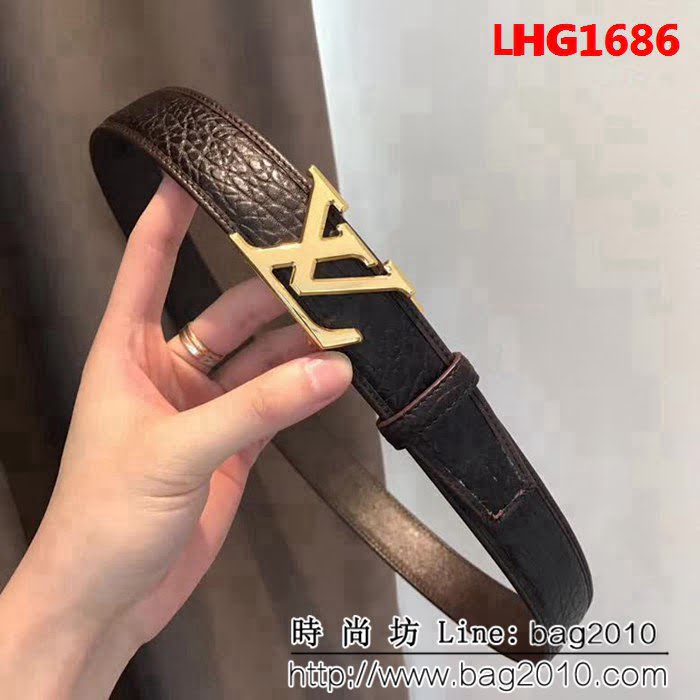 路易威登LV 自動平滑皮帶 精綱五金 原版象紋牛皮男士皮帶 LHG1686