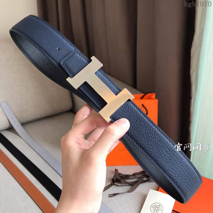 HERMES皮帶 REVERSIBLE LEATHER STRAP 專櫃同步 進口原版皮 愛馬仕男士腰帶  hgh1910