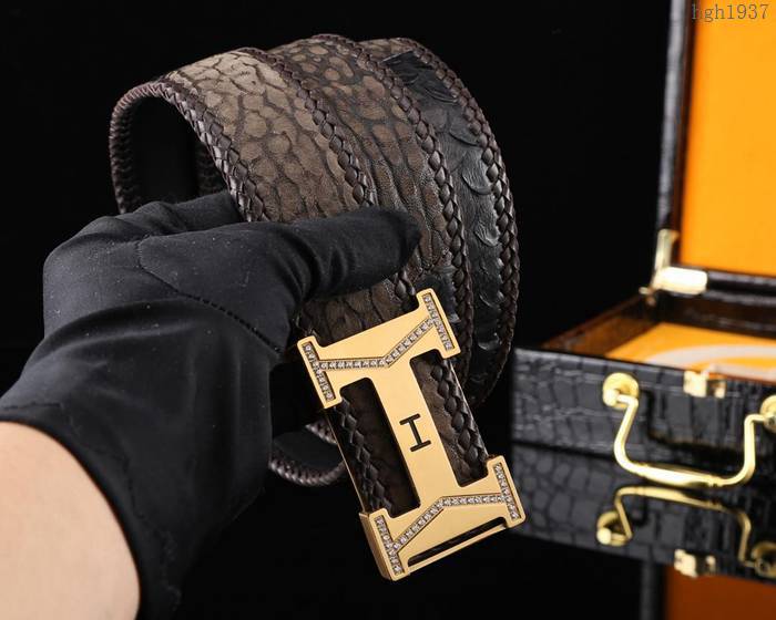 HERMES皮帶 原單品質 2019新品 進口小牛皮 愛馬仕男士腰帶 雙面男皮帶  hgh1937