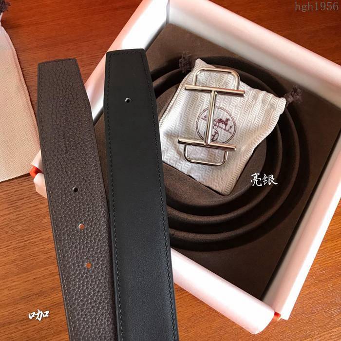 HERMES皮帶 專櫃同步 Hermes-Royal皮帶扣 進口togo小牛皮 雙面皮腰帶 愛馬仕男士皮帶  hgh1956