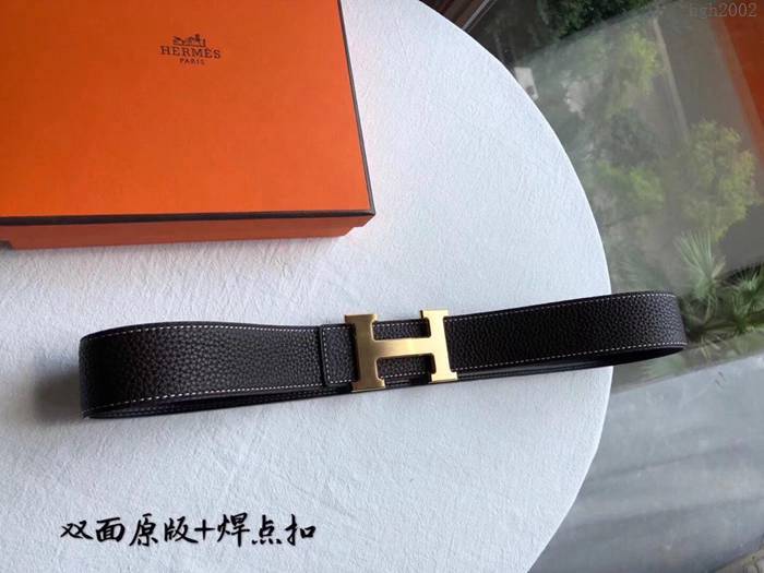 HERMES皮帶 雙面原版 h焊點扣 愛馬仕男皮帶  hgh2002