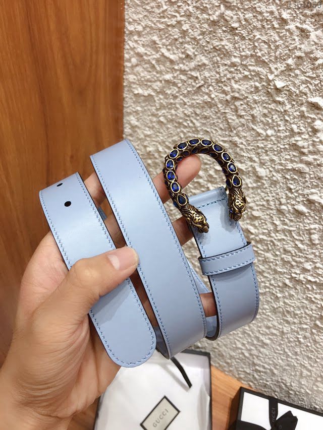 Gucci女士皮帶 古奇2020早秋系列 古奇經典雙G標識  jjp1059