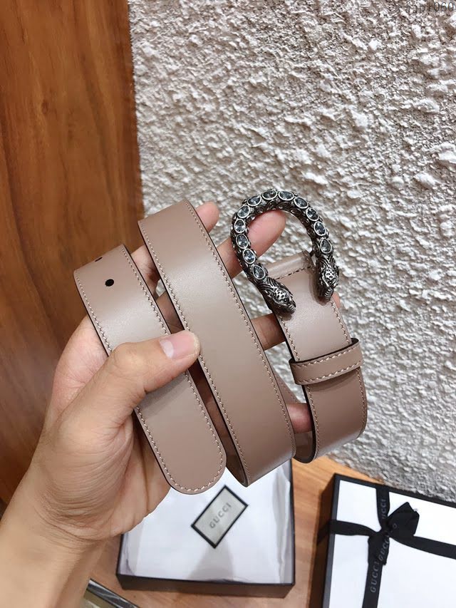 Gucci女士皮帶 古奇2020早秋系列 古奇經典雙G標識  jjp1060