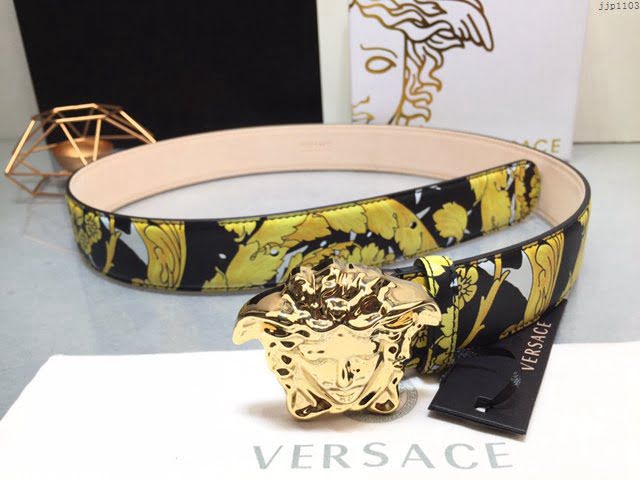 VERSVE男士皮帶 範思哲高端牛皮皮帶 三維美杜莎扣  jjp1103