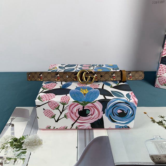 Gucci女士皮帶 古奇2020米奇限量版早春新款 古奇Disney聯名合作限定款  jjp1187