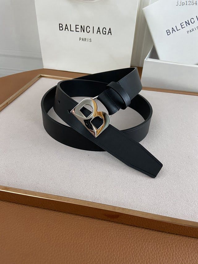 Balenciaga女士皮帶 巴黎世家雙面用牛皮腰帶  jjp1254