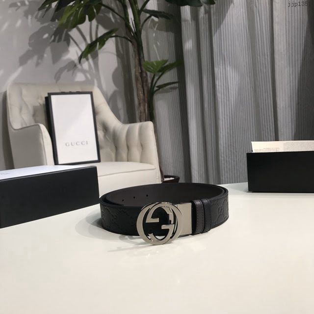 Gucci經典皮帶 古奇小牛皮腰帶  jjp1351