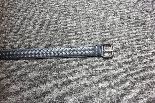 BV男士皮帶 寶緹嘉槍色磨砂帶頭編制雙面小牛皮腰帶  jjp1465
