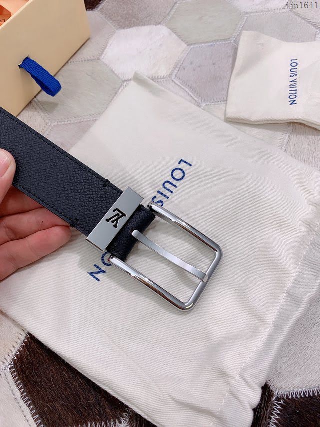 LV新款皮帶 路易威登高端男士腰帶 精緻手工繪邊  jjp1641