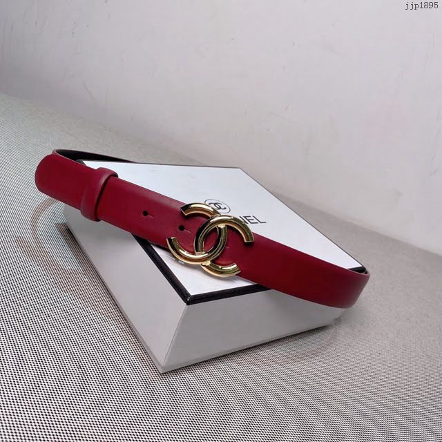 Chanel女士皮帶 香奈兒雙C時尚腰帶  jjp1895