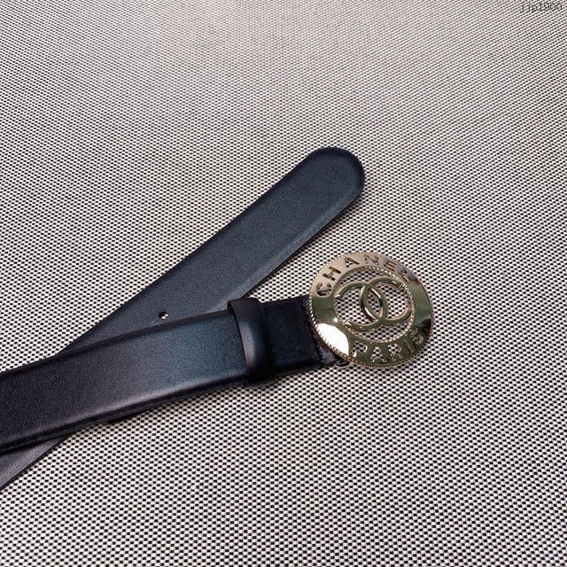 Chanel女士皮帶 香奈兒雙C時尚腰帶  jjp1900